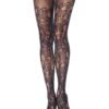 Leg Avenue Floral Net Over The Knee Tights