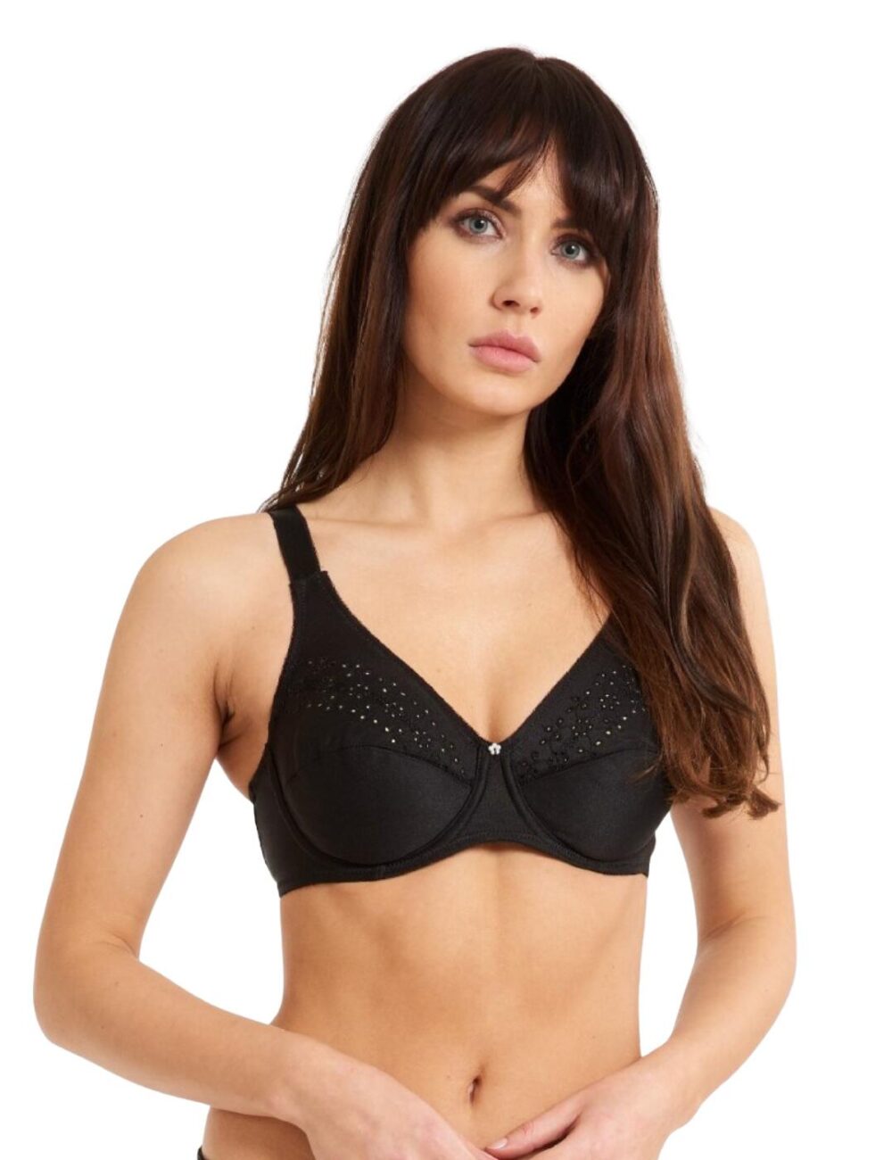 Lingadore Basic Collection Wire Bra With Cotton - Black - 48E