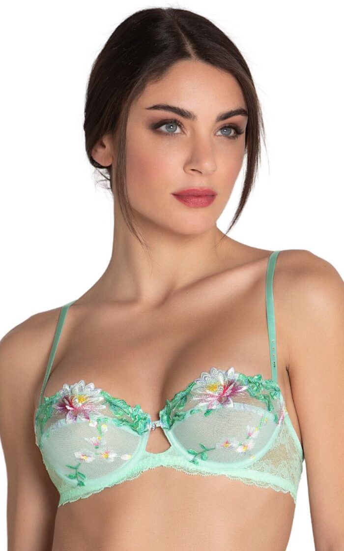 Lise Charmel Amour Nymphea Demi Cup Bra - Jade Aqua - 36B