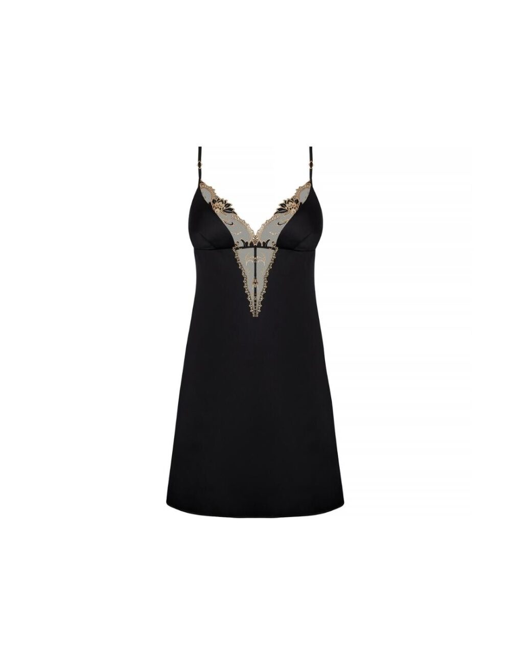 Lise Charmel Eblouissante Icone Sexy Nightdress - Or Nuit - S - 10