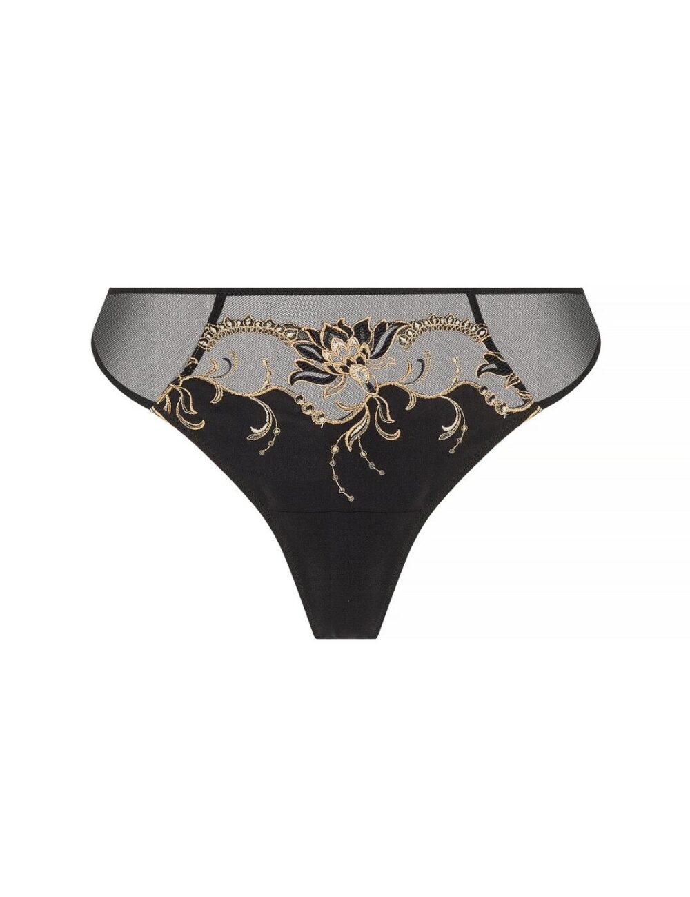 Lise Charmel Eblouissante Icone Thong - Or Nuit - S - 10
