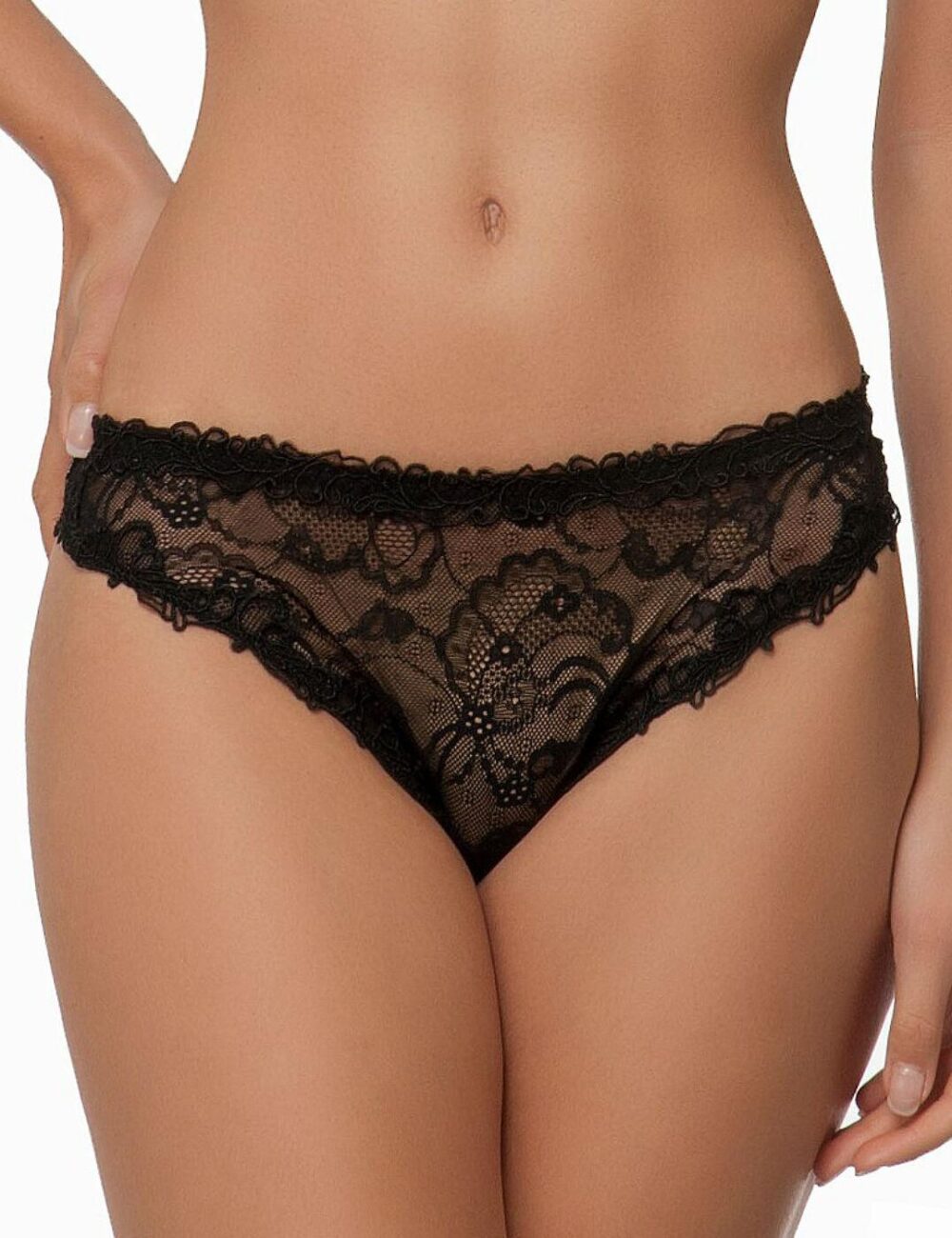 Lise Charmel Soir De Venise Italian Brief - Noir Diamant - 2XL - 18