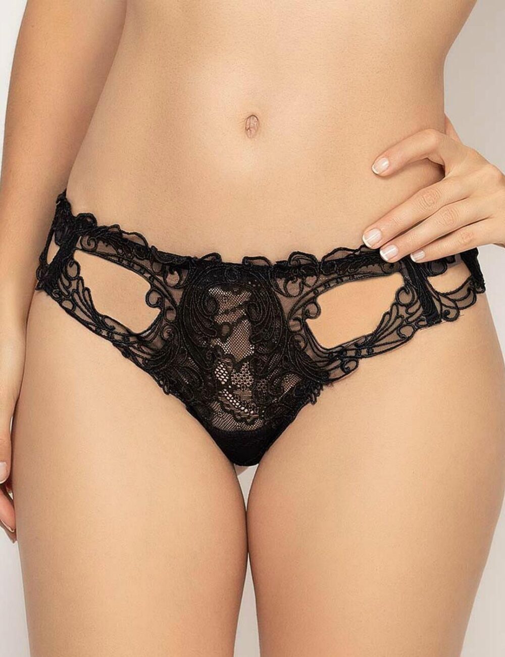 Lise Charmel Soir De Venise Thong - Noir Diamante