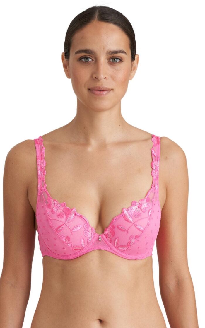 Marie Jo Agnes Padded Plunge Bra - Paradise Pink - 30F