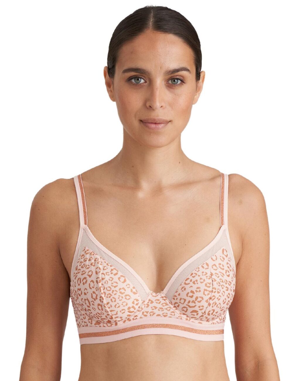 Marie Jo Benicio Longline Plunge Bra - Pearly Pink - 36C