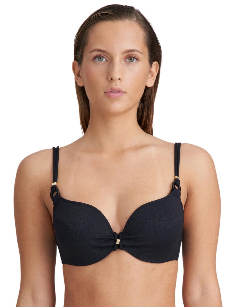 Marie Jo Dahu Heart Shaped Bikini Top - Black - 32F
