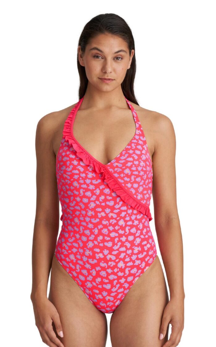 Marie Jo La Gomera Padded Triangle Swimsuit - Deep Sea Coral - M - 12