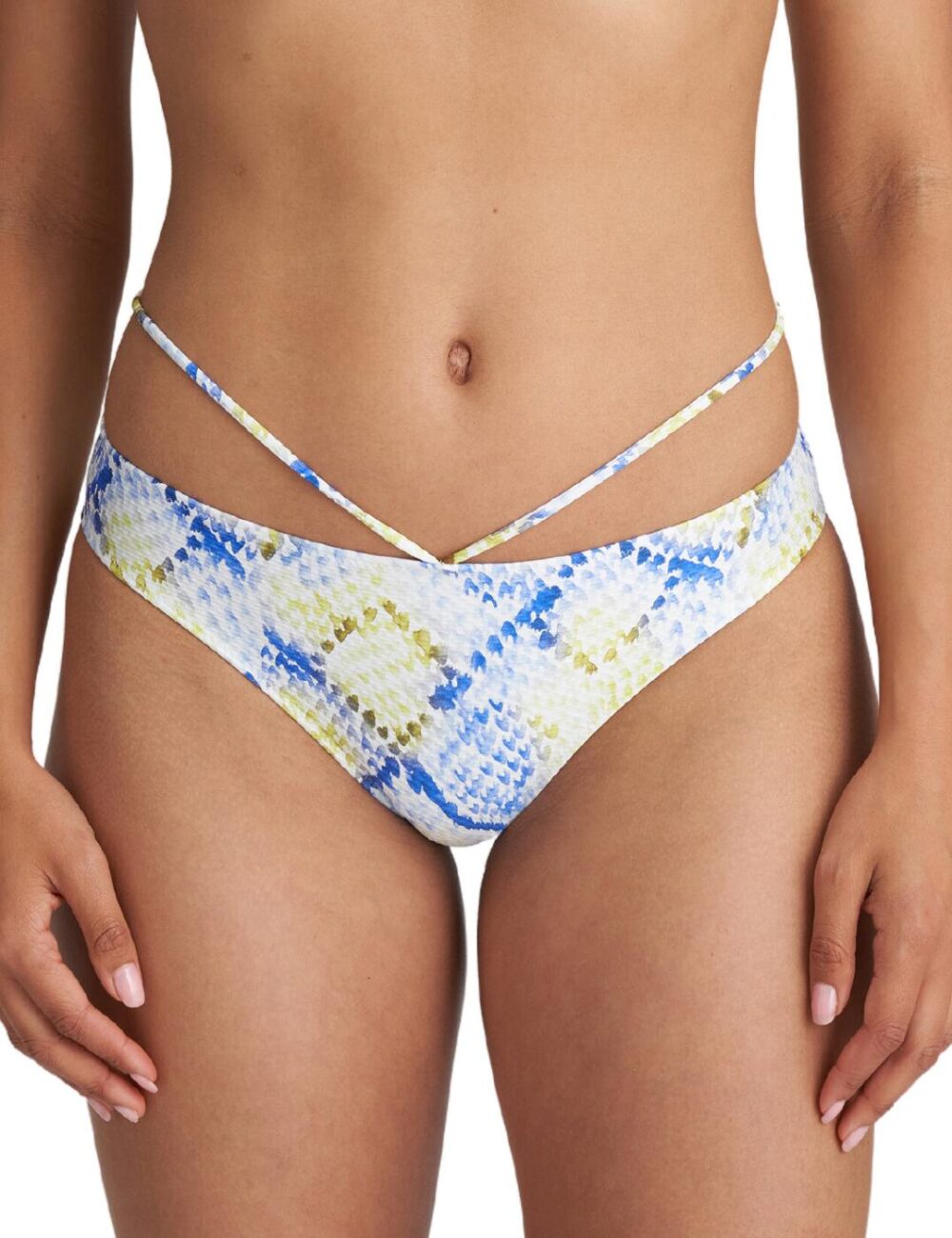 Marie Jo Lundey Rio Bikini Brief - Lime Snake - L - 14