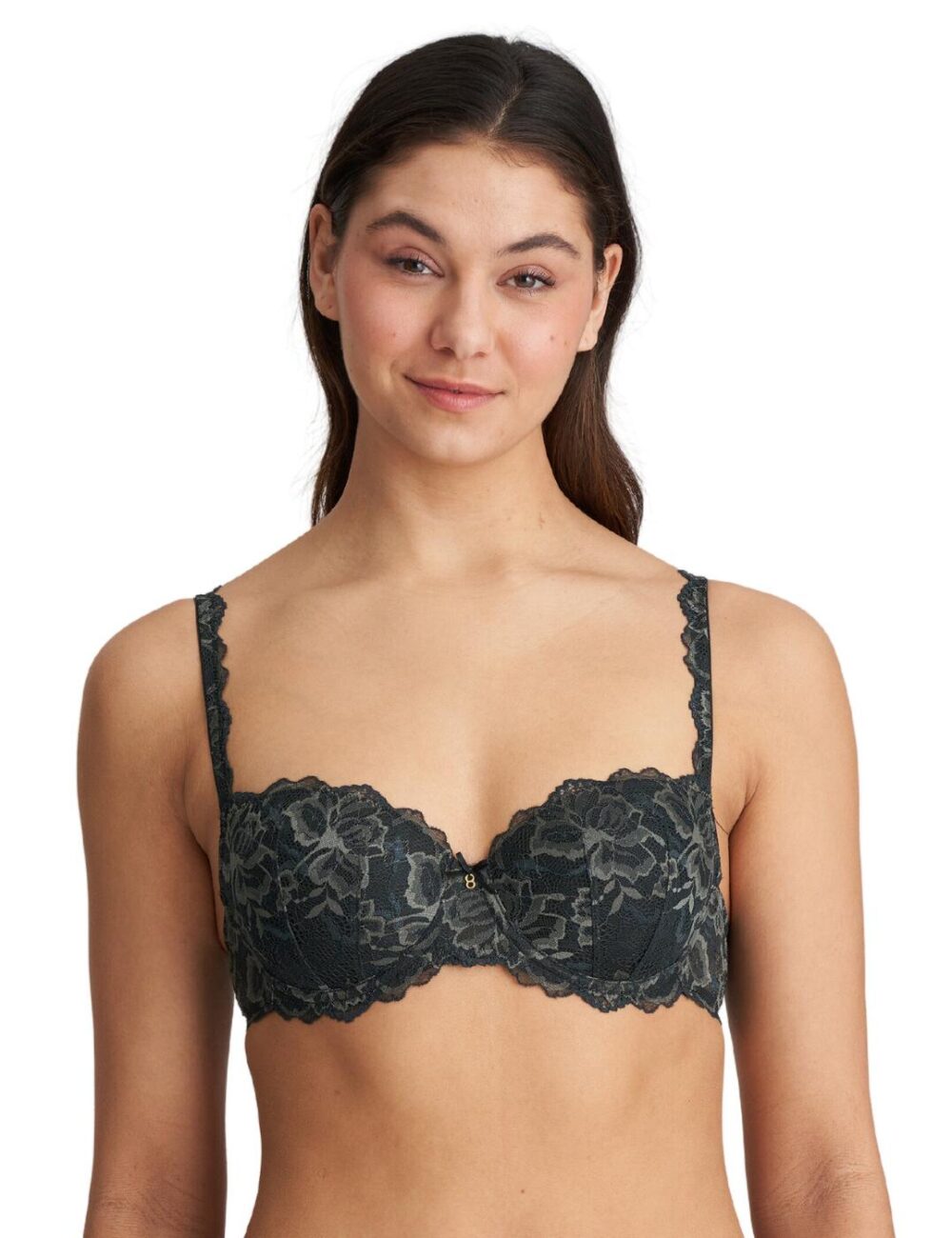Marie Jo Manyla Padded Balcony Bra - Night Grey - 38E