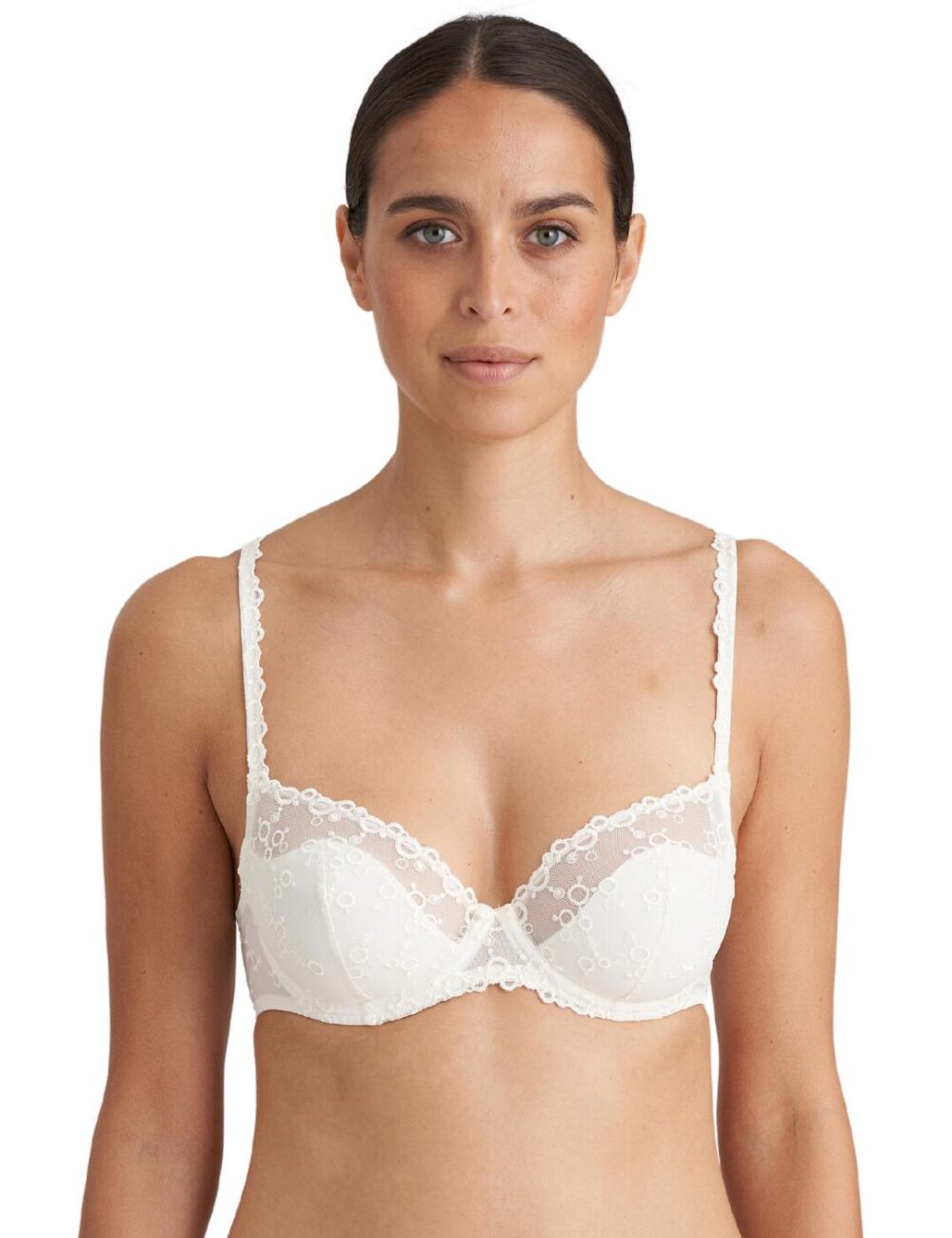 Marie Jo Nellie Half Padded Plunge Bra - Natural - 32E