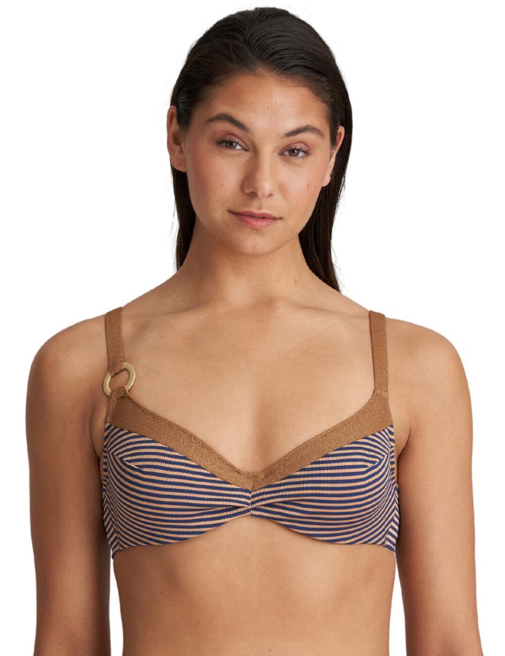 Marie Jo Saturna Full Cup Bikini Top - Ocean Bronze - 34E