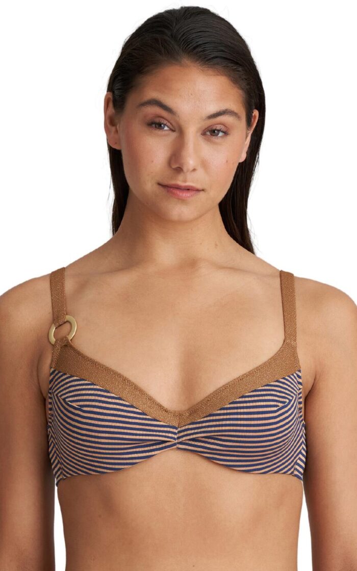 Marie Jo Saturna Full Cup Bikini Top - Ocean Bronze - 34E