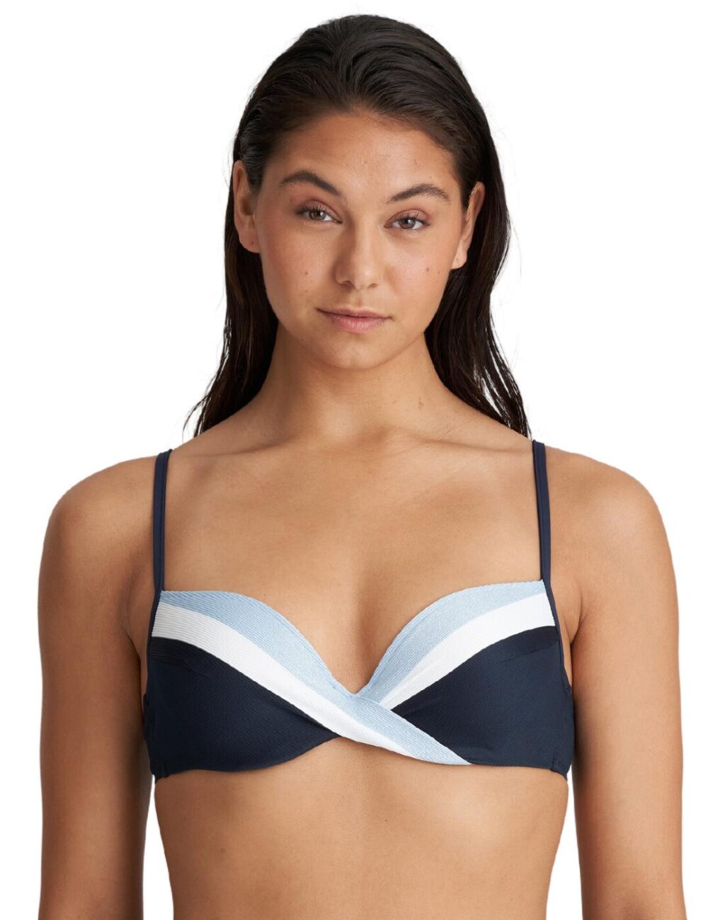 Marie Jo Sitges Padded Plunge Bikini Top - Cloud Party - 30E