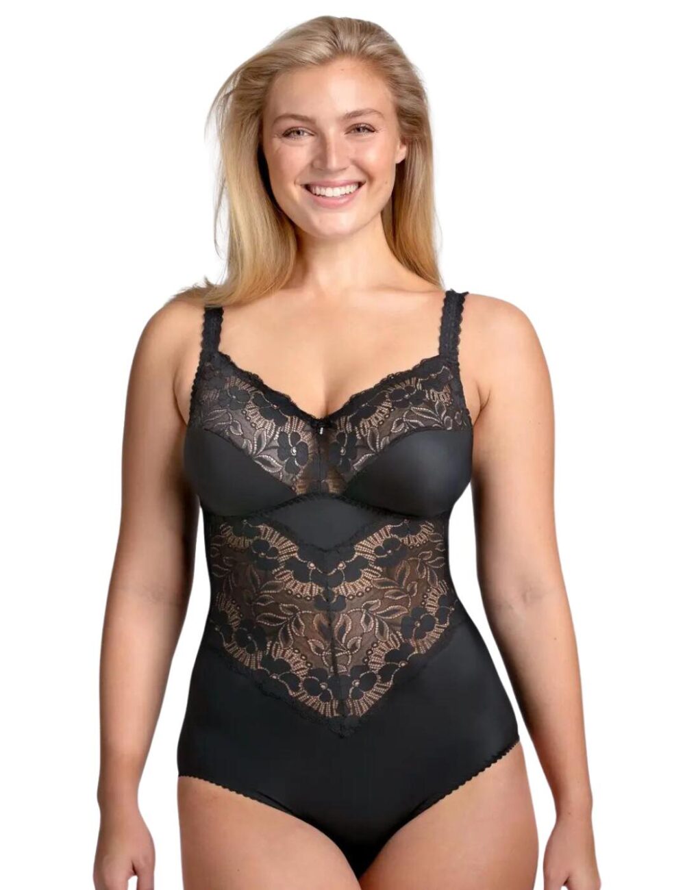 Miss Mary Of Sweden Fantastic Flair Bodysuit - Black - 34D