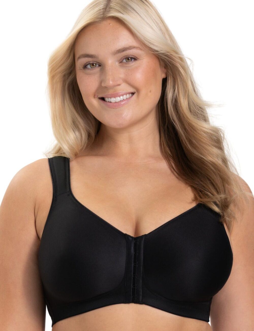 Miss Mary Of Sweden Keep Fresh Front Fastening Bra - Black - 36B