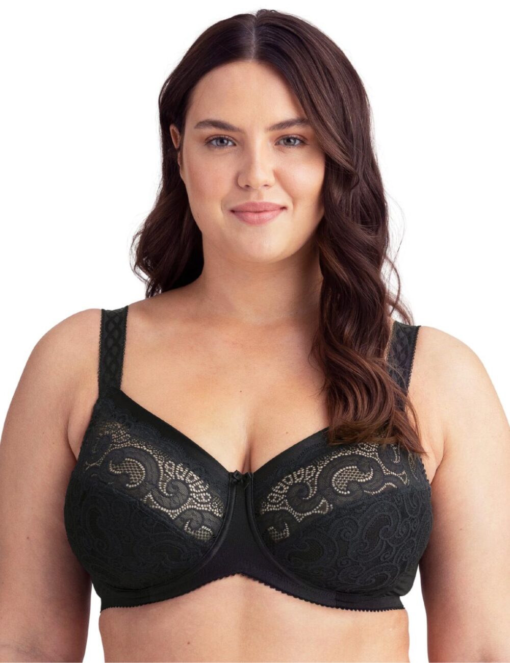 Miss Mary Of Sweden Wonder Minimiser Bra - Black - 36B