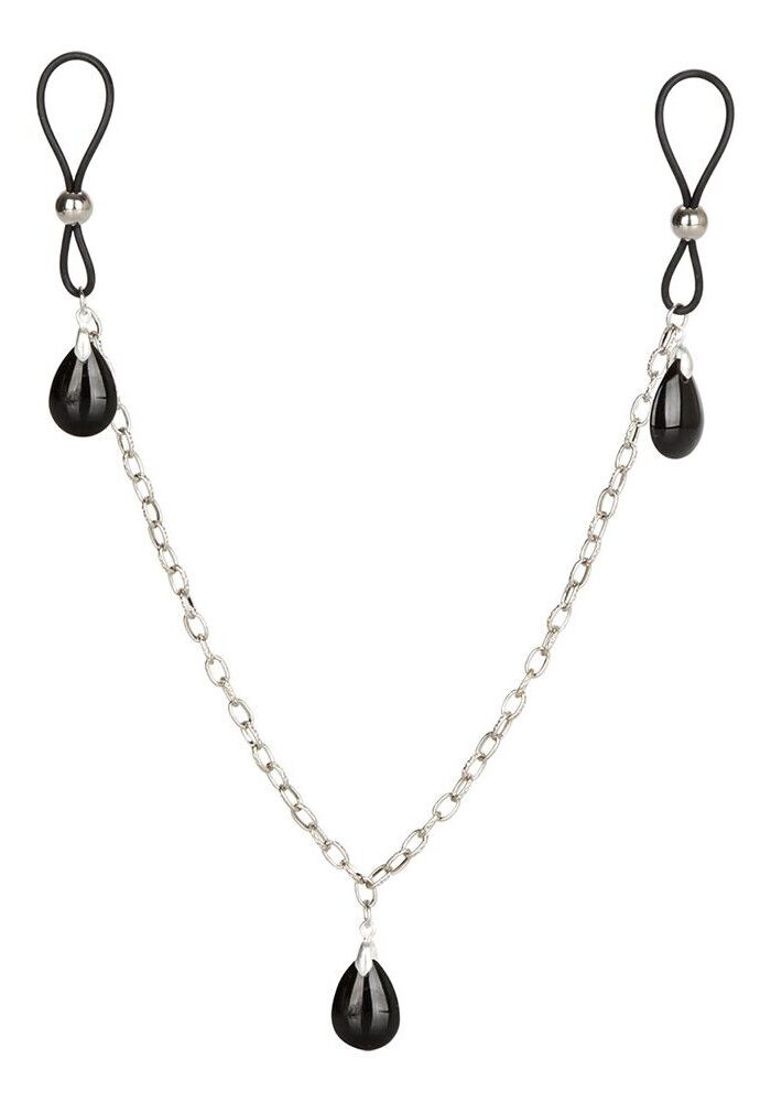 Nipple Play Non Piercing Nipple Chain Jewellery Onyx