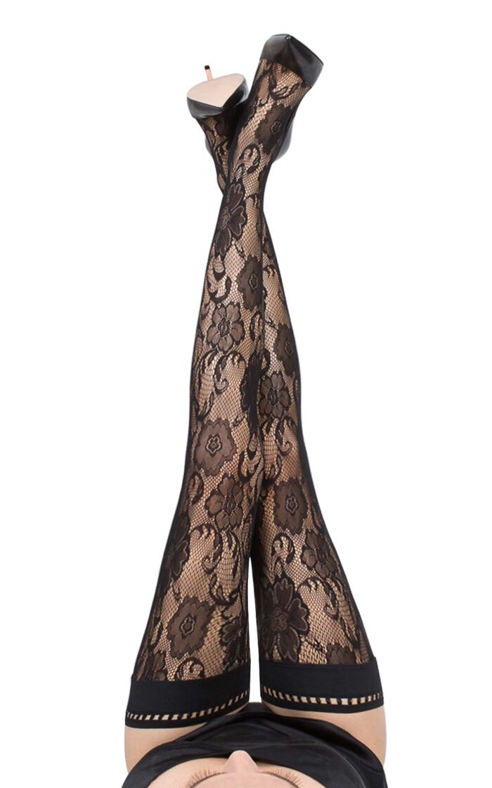OTTAVIA Italian Lace Thigh Highs
