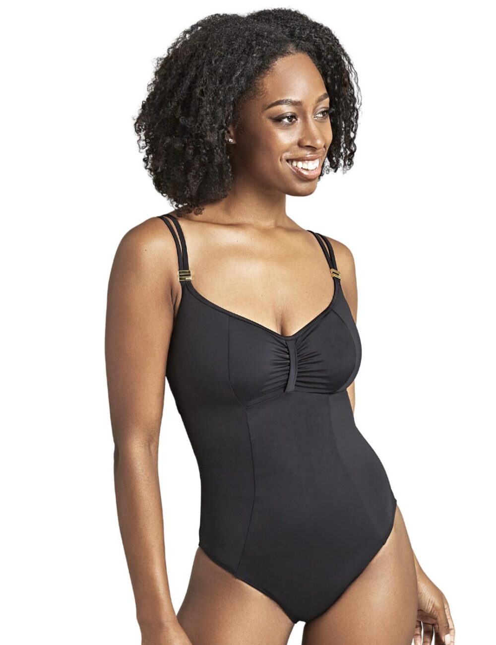 Panache Anya Riva Balcony Swimsuit - Black - 30F