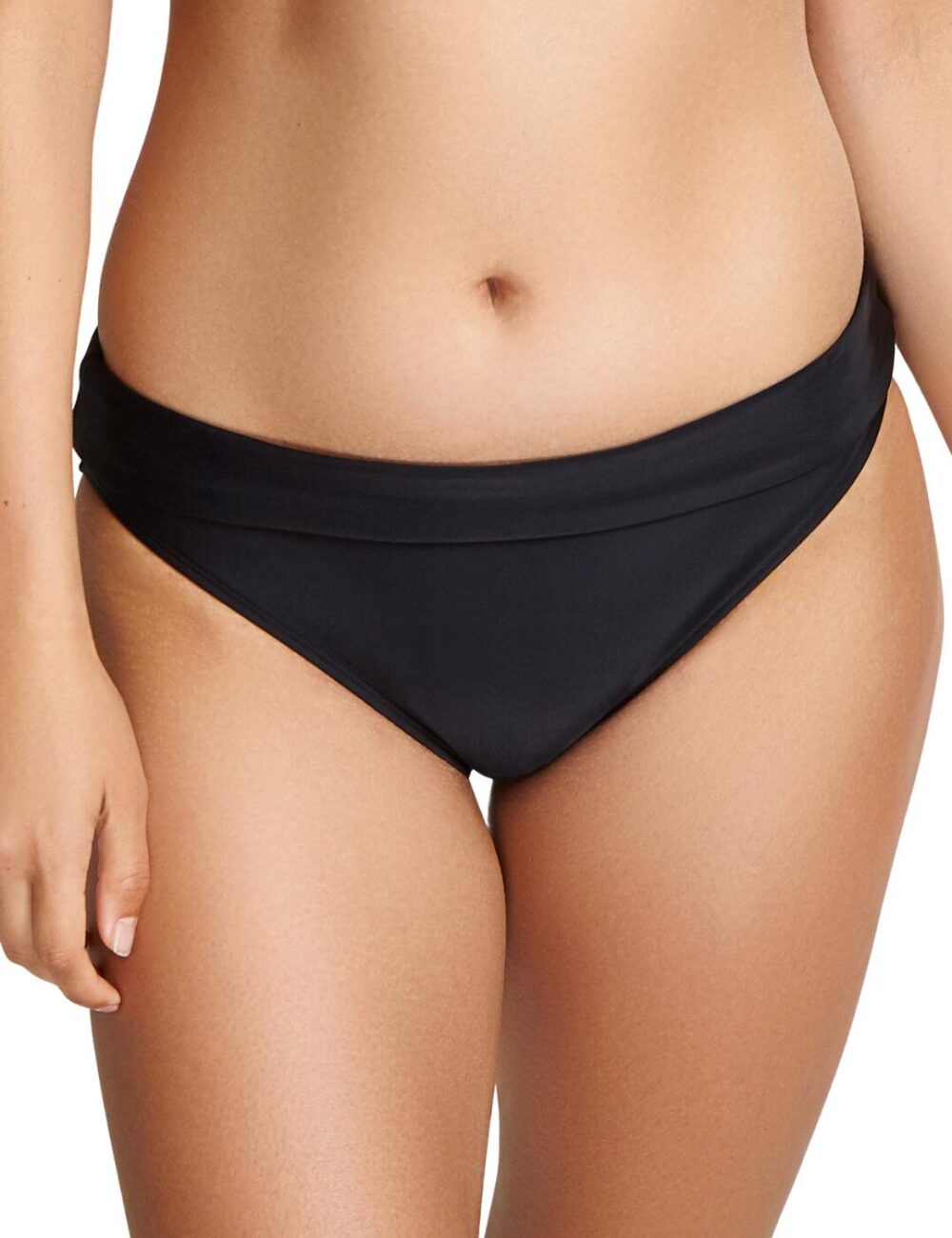 Panache Anya Riva Fold Bikini Brief - Black - XL - 16