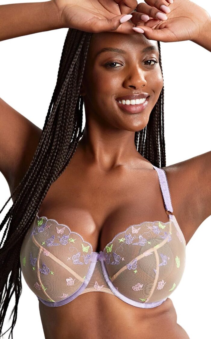 Panache Belle Balcony Bra - Butterflies - 32G