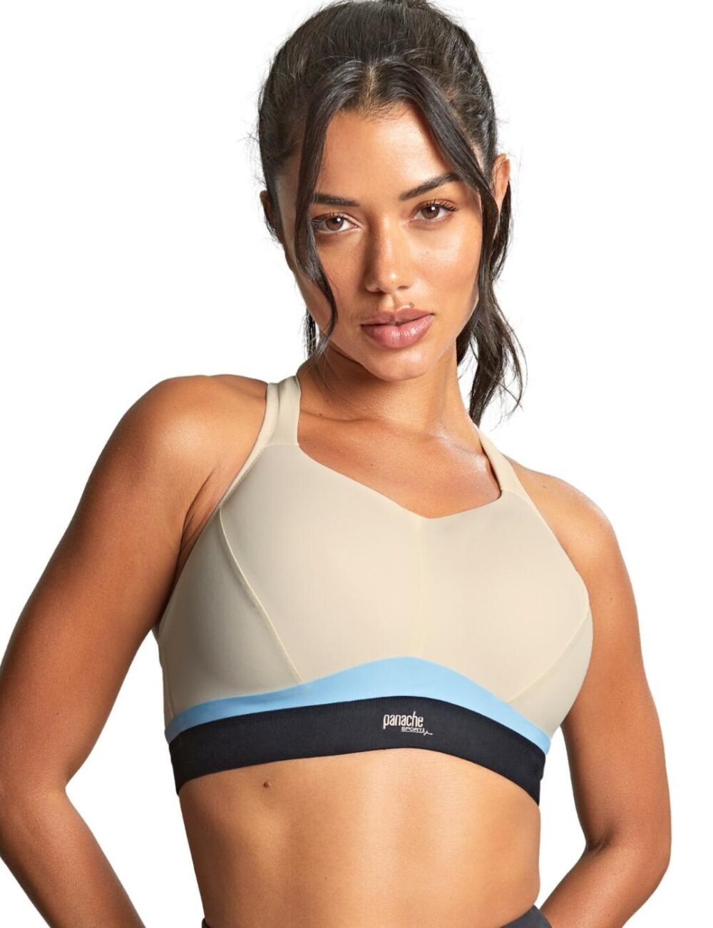 Panache Boundless Non Wired Sports Bra - Chalk/Black - 30E