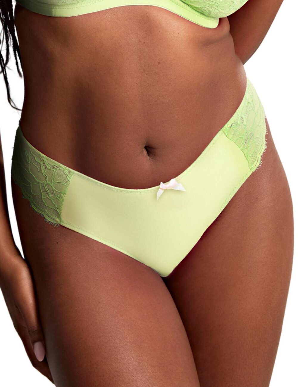 Panache Cherie Brazilian Brief - Neon Lime - XL - 16