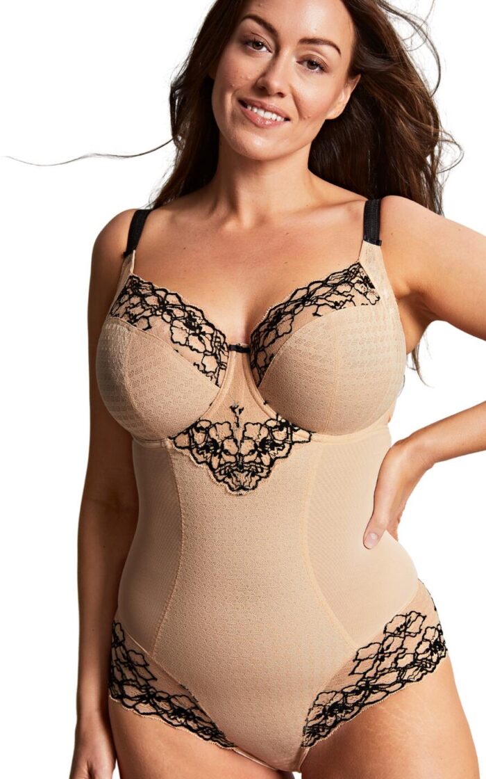 Panache Envy Bodysuit - Sand/Black - 28G