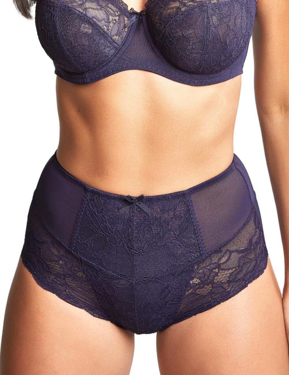 Panache Imogen High Waist Brief - Indigo - XS - 8