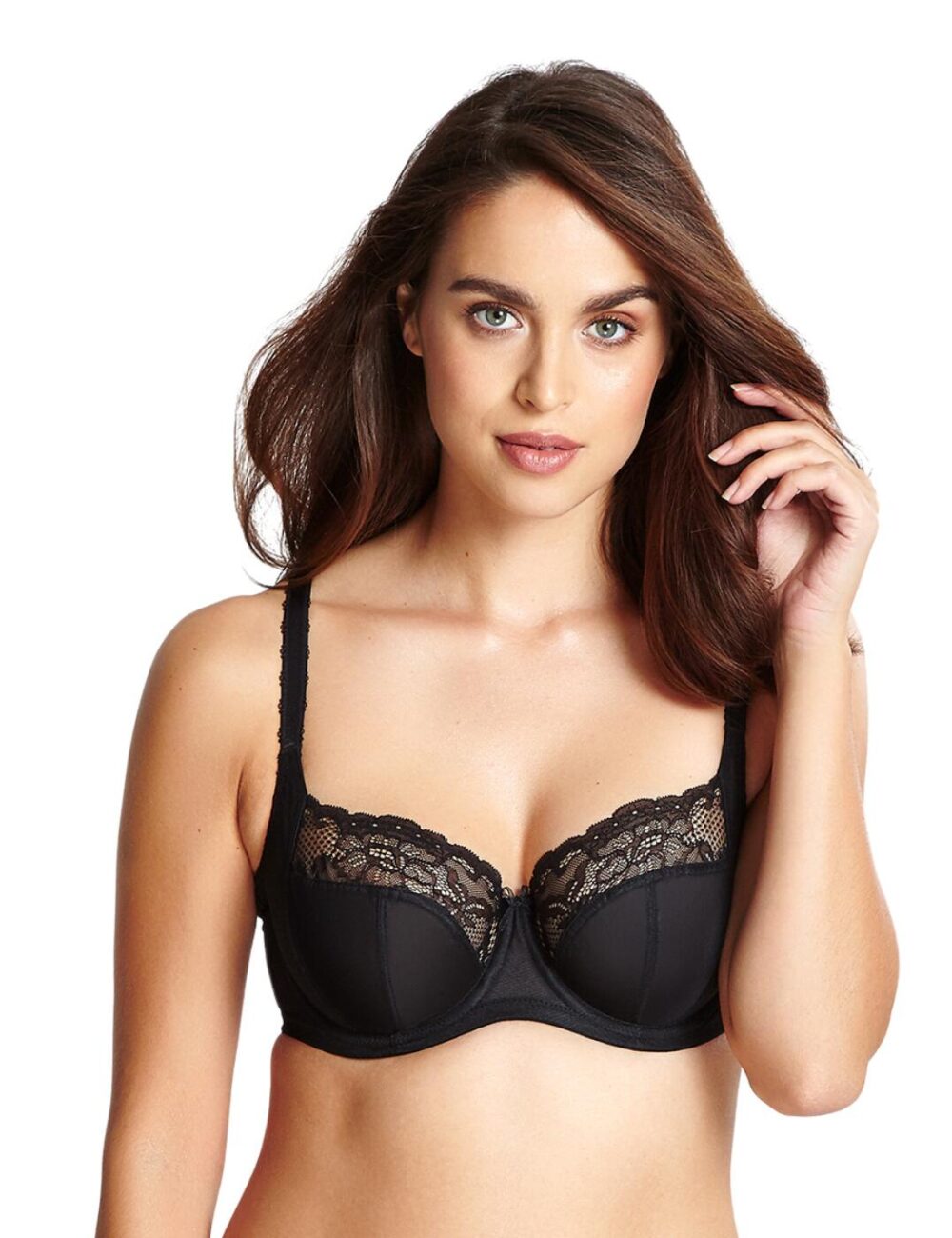 Panache Jasmine Balcony Bra - Black - 30E