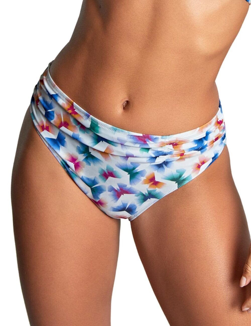 Panache Midi Bikini Brief - Flutter Print - XS - 8