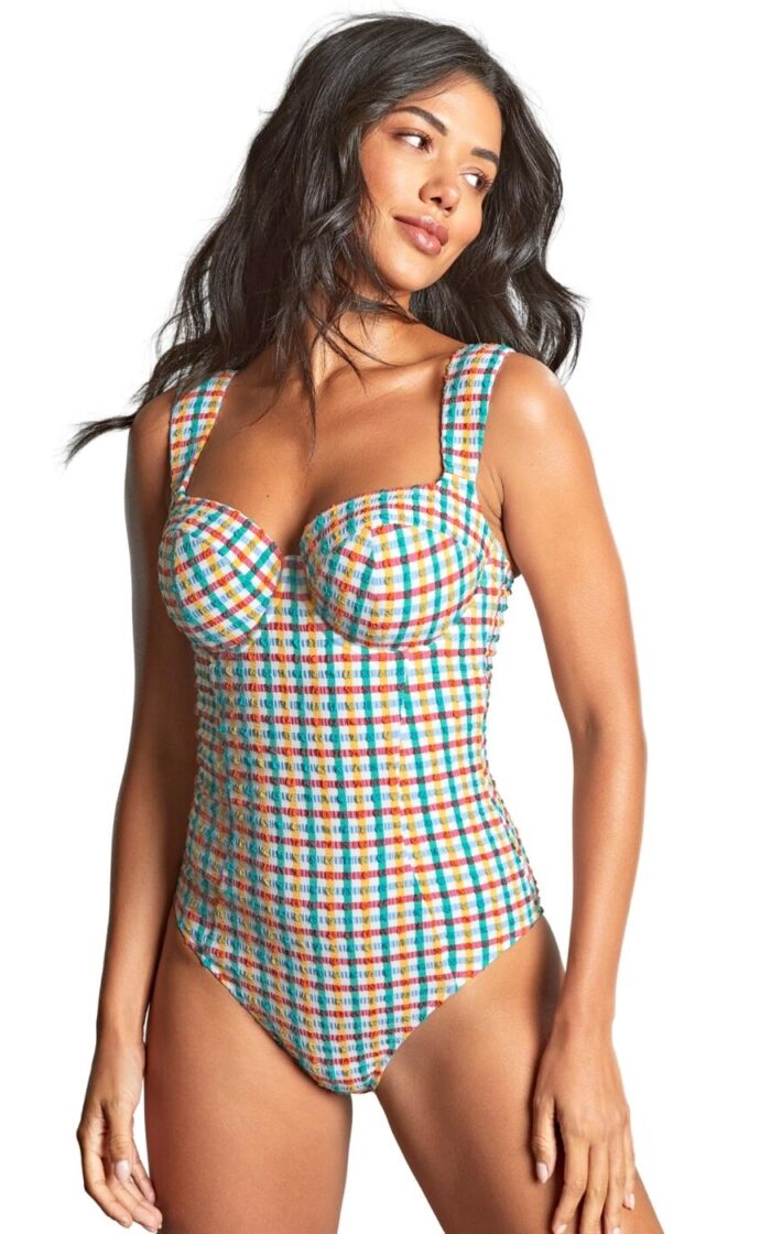 Panache Monica Balcony Swimsuit - Seersucker Multi - 30J