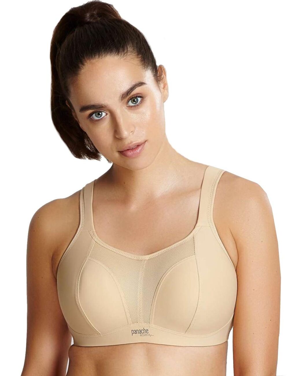 Panache Non Wired Sports Racerback Bra - Latte - 32H