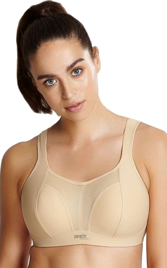 Panache Non Wired Sports Racerback Bra - Latte - 32H