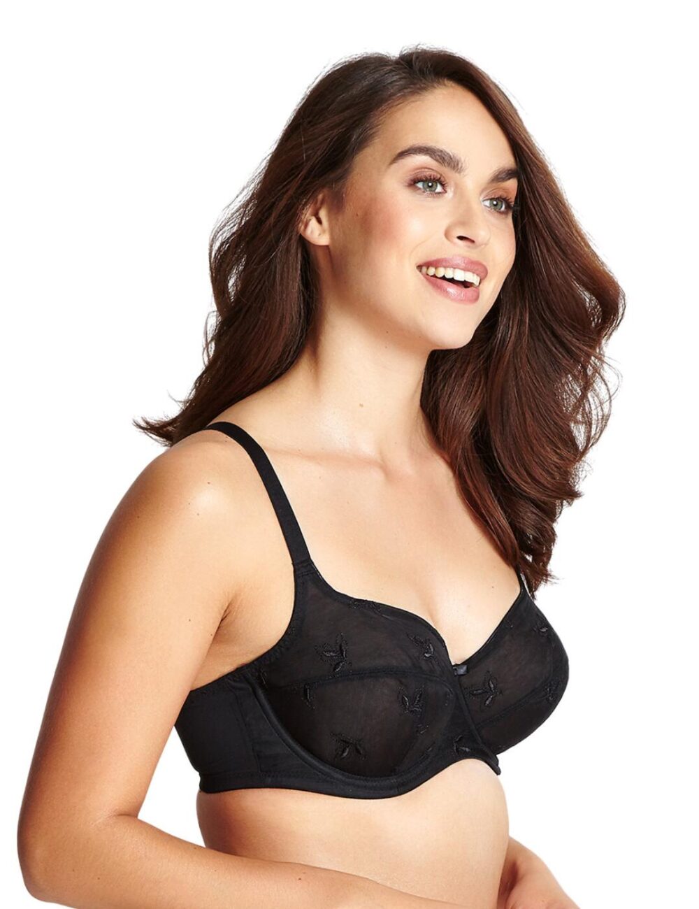 Panache Nouveau Balcony Bra - Black - 32D