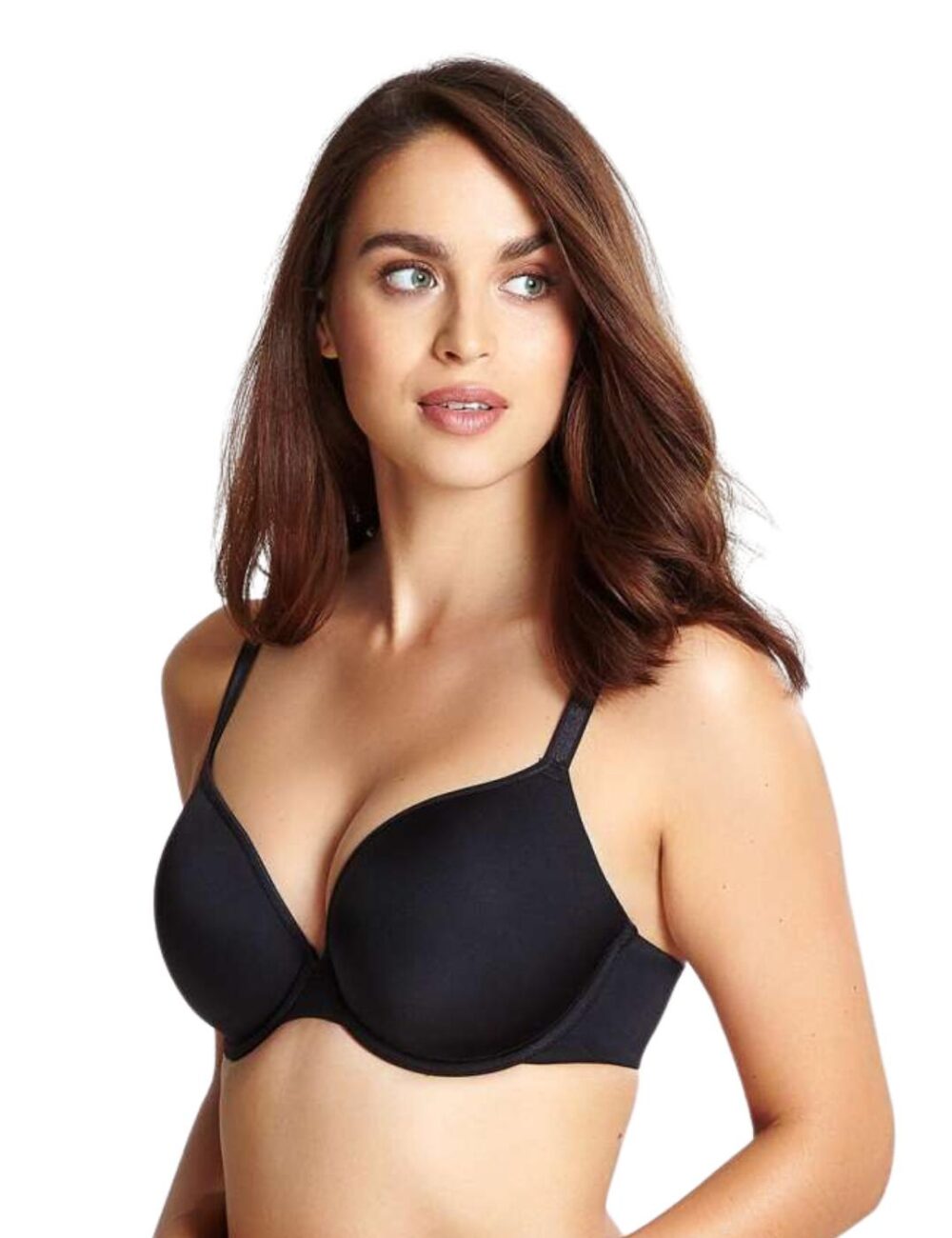 Panache Porcelain Elan Plunge T Shirt Bra - Black - 28G