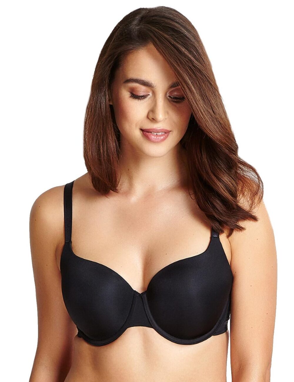 Panache Porcelain Elan T Shirt Bra - Black - 28DD