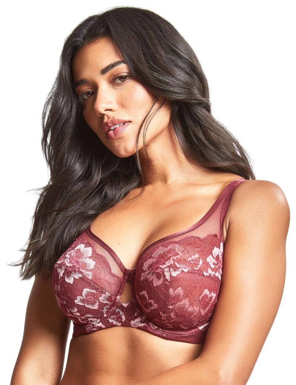 Panache Sabrina High Apex Balcony Bra - Red Rose - 30D