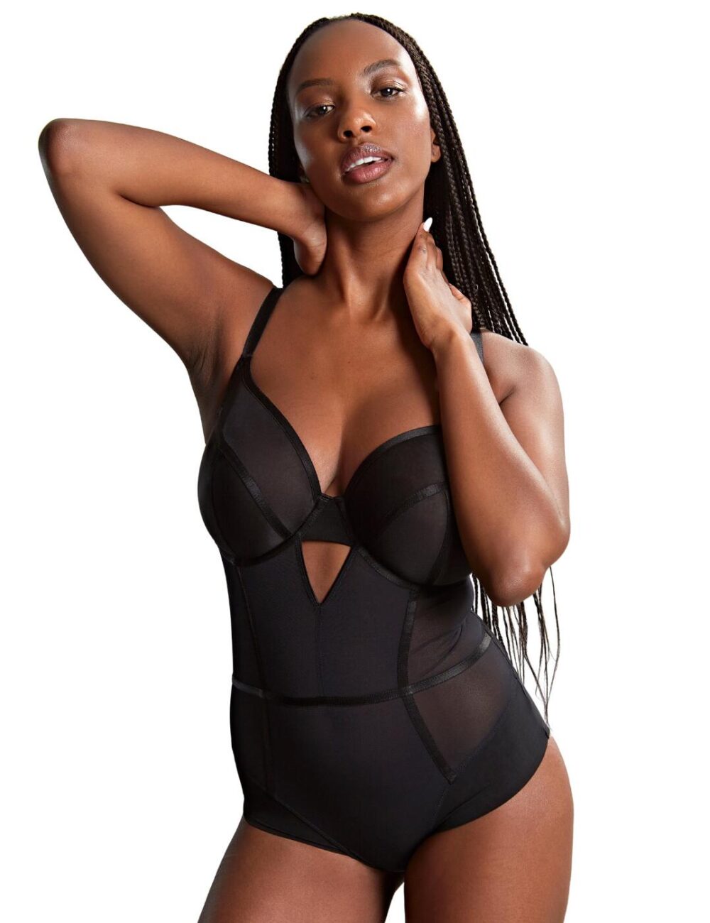 Panache Tango Essence Plunge Bodysuit - Obsidian - 30HH