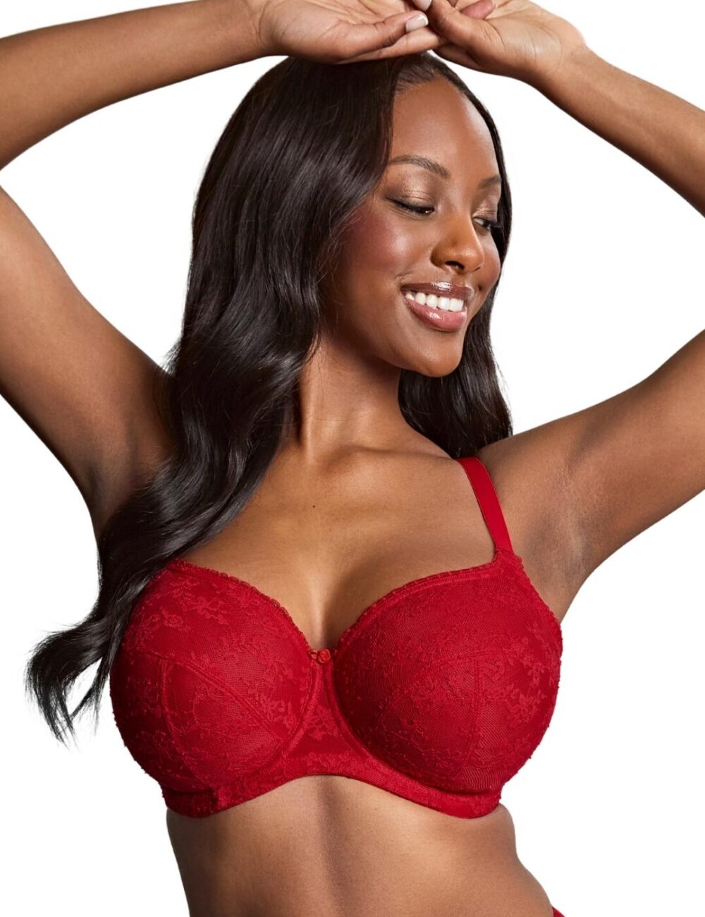 Panache Tango Lace Balcony Bra - Scarlet - 30E