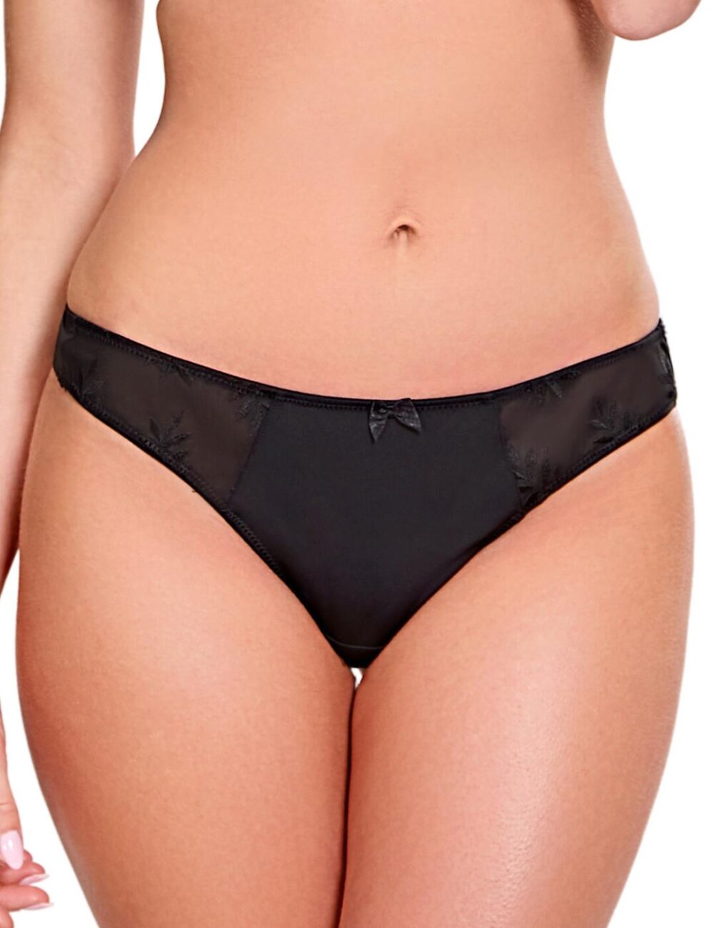 Panache Tango Thong - Black - M - 12