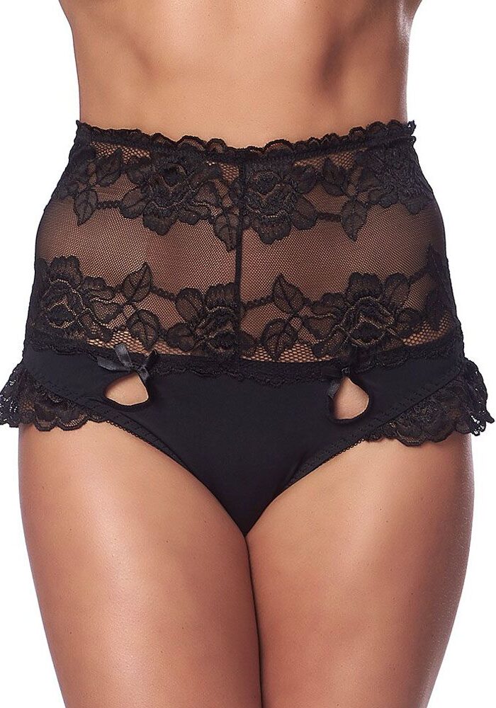 Perfect Fit Black High Waist Panty - S/M