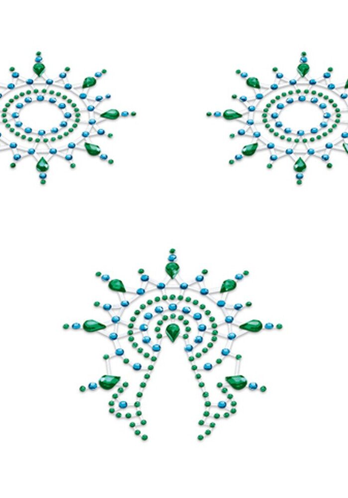 Petits Joujoux Gloria Nipple And Vagina Pasties Green