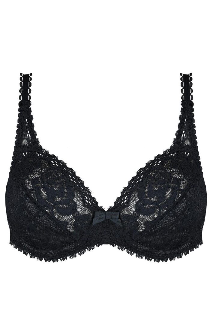 Playtex Flower Elegance Recycled Underwired Bra - Black - 36B