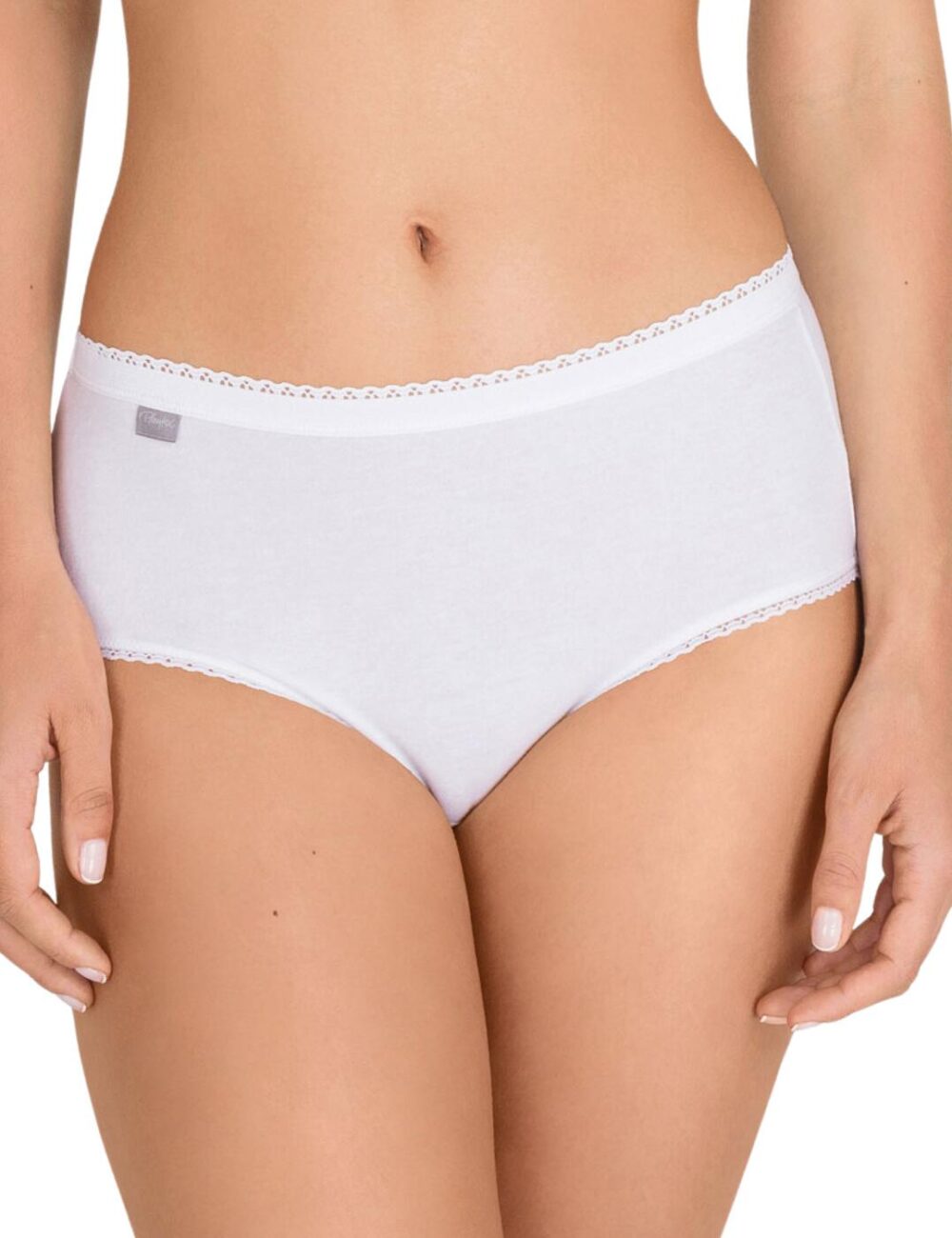 Playtex Stretch Cotton Midi Brief 2 Pack - White - 4XL - 22