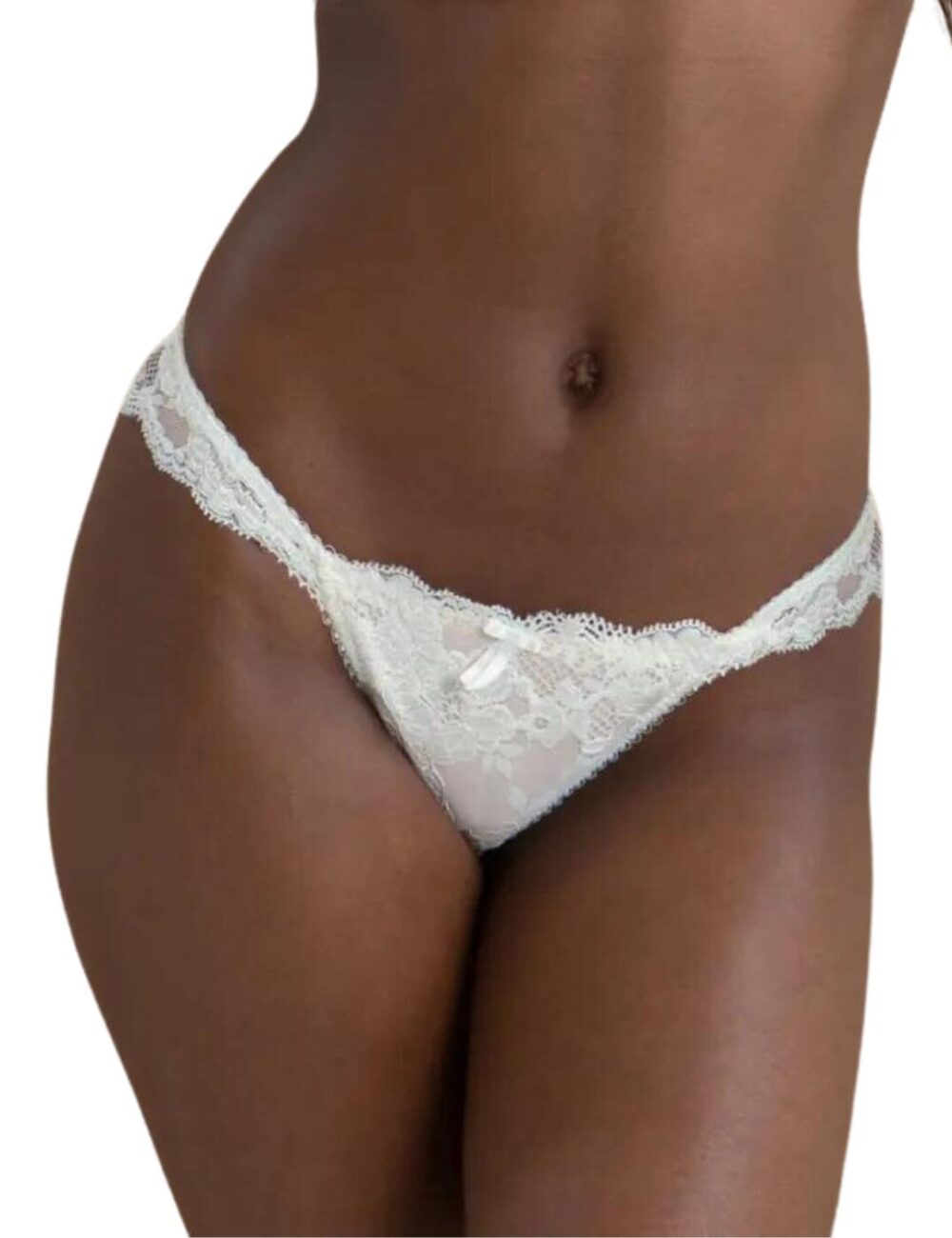 Pour Moi Amour Brazilian Brief - Ivory/Champagne - XS - 8
