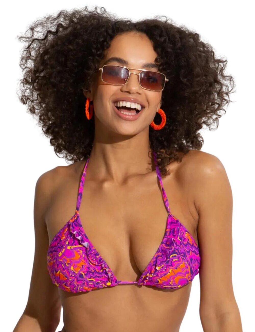 Pour Moi Bermuda Triangle Bikini Top - Multi - XS - 8