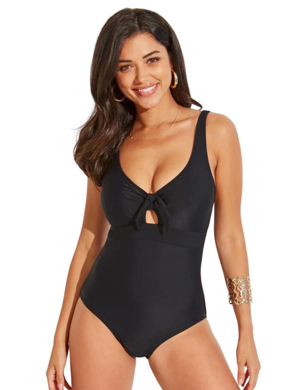 Pour Moi Control Swimsuit - Black - 32C