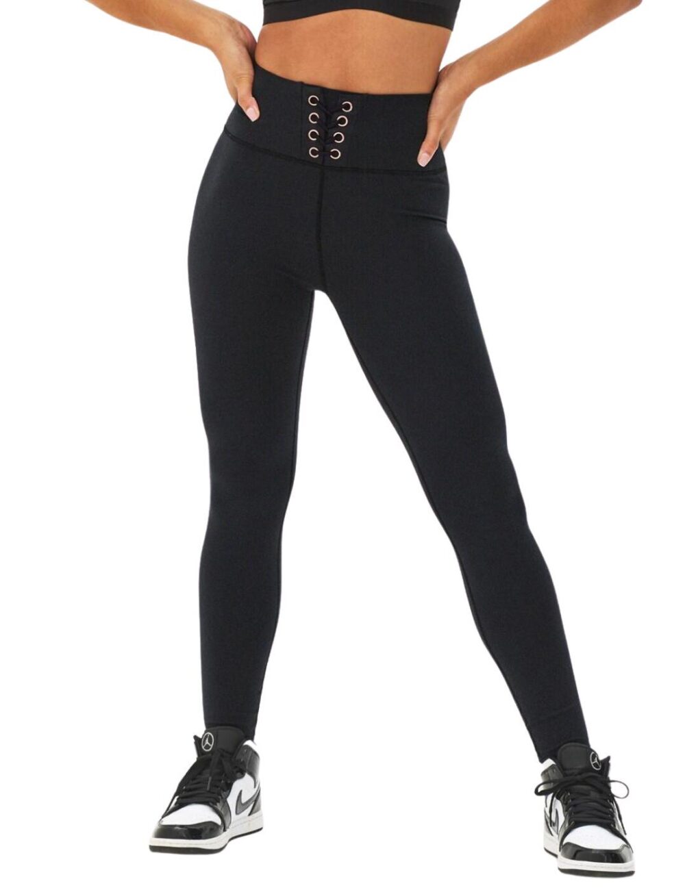 Pour Moi Energy Eyelet Leggings - Black - XS - 8