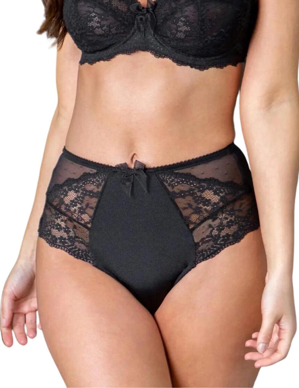 Pour Moi Flora Deep Brief - Black - XS - 8